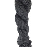 A gray skein of Brown Sheep Prairie Spun DK yarn