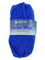 A blue skein of Plymouth Encore Mega yarn