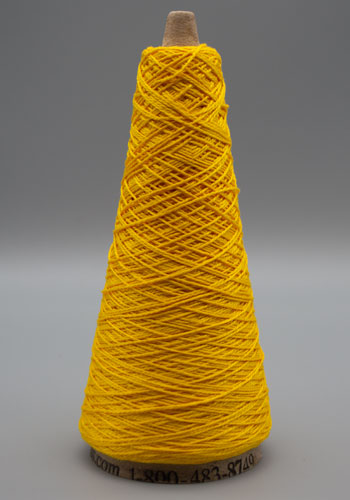 Lunatic Fringe Yarns 5/2 Tubular Spectrum Cones 1.5oz color  yellow