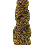 A yellow marled skein of Mountain Meadow Wool Cora yarn