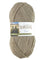 A taupe skein of Plymouth Galway yarn