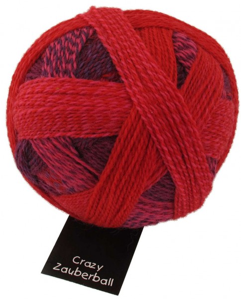 Schoppel Wolle Crazy Zauberball yarn color red