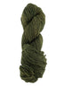 A green skein of Mountain Meadow Wool Laramie yarn