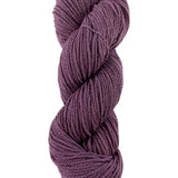 A purple skein of Mountain Meadow Wool Cora yarn
