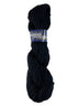 A black skein of Plymouth Fantasy Naturale yarn