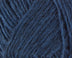A close up photo of blue Istex Lettlopi yarn