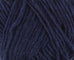 A close up photo of blue Istex Lettlopi yarn