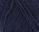 A close up photo of blue Istex Lettlopi yarn