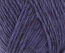 A close up photo of blue Istex Lettlopi yarn