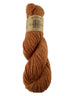 An orange skein of Plymouth Homestead yarn