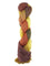 A multi-color brown, yellow, orange, and dark green skein of Mountain Meadow Wool Green River yarn