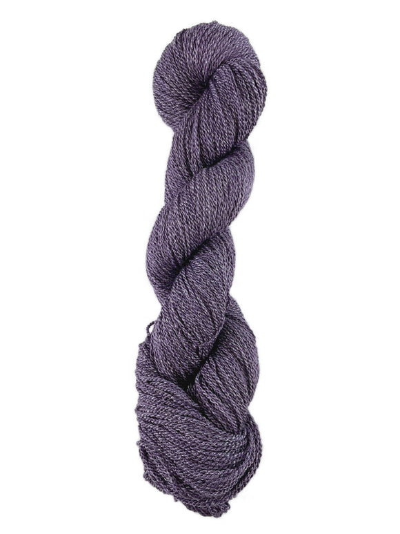 A dark purple-gray skein of Mountain Meadow Wool Green River yarn