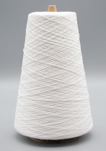 Lunatic Fringe Yarns 8/2 American Maid Unmercerized Cotton Cones 8oz color bleach