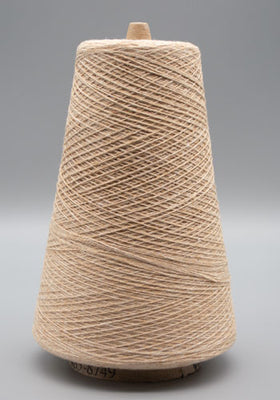 Lunatic Fringe Yarns 8/2 American Maid Unmercerized Cotton Cones 8oz color light brown