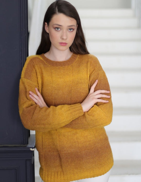 Amelia in Autumn Hues by Jody Long Airspun yarn knitting pattern