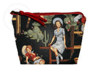 Atenti Black Western Themed Accessories Pouch