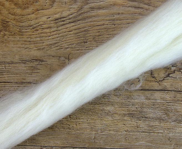 White BFL / Kid Mohair 70/30