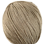 A tan skein of Universal Bamboo Pop yarn