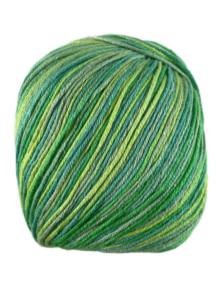 A colorful skein of Universal Bamboo Pop yarn