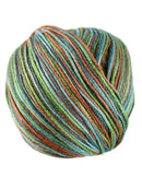 A colorful skein of Universal Bamboo Pop yarn