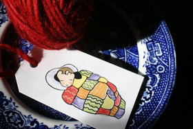 Knitbaahpurl Gift Tag for Your Little Lamb baby blanket