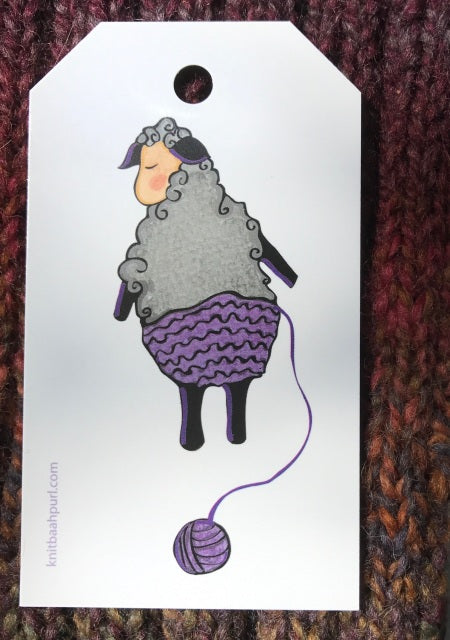 Knitbaahpurl Gift Tag for Your Little Lamb Baby Diaper