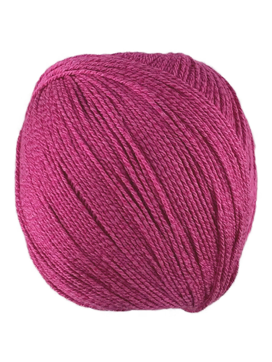 A pink skein of Universal Bamboo Pop yarn