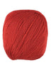 A red skein of Universal Bamboo Pop yarn