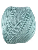 A blue skein of Universal Bamboo Pop yarn