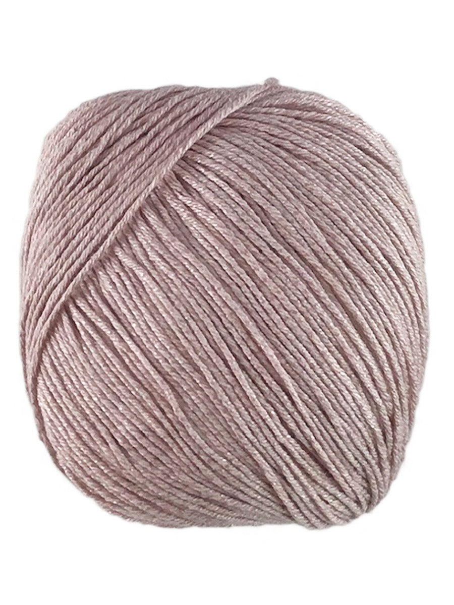 A pink skein of Universal Bamboo Pop yarn