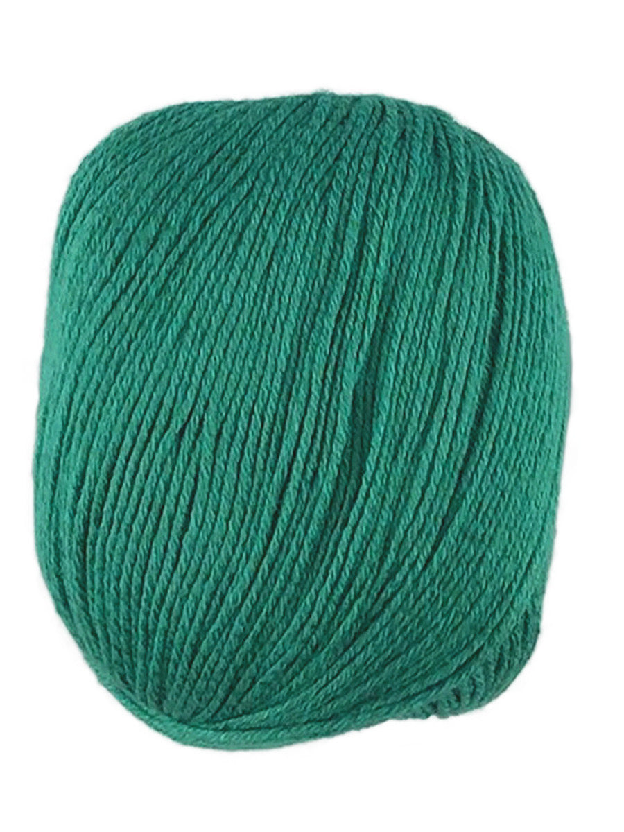 A green skein of Universal Bamboo Pop yarn