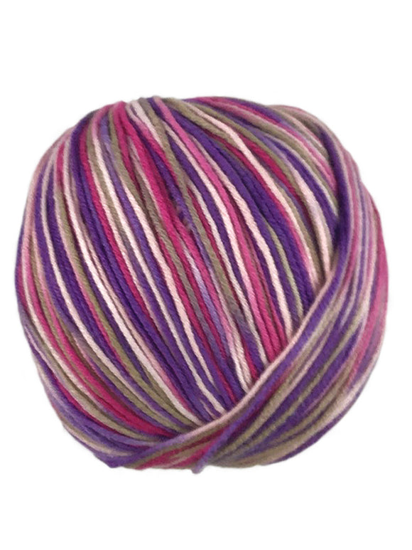 A colorful skein of Universal Bamboo Pop yarn
