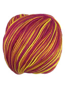 A colorful skein of Universal Bamboo Pop yarn