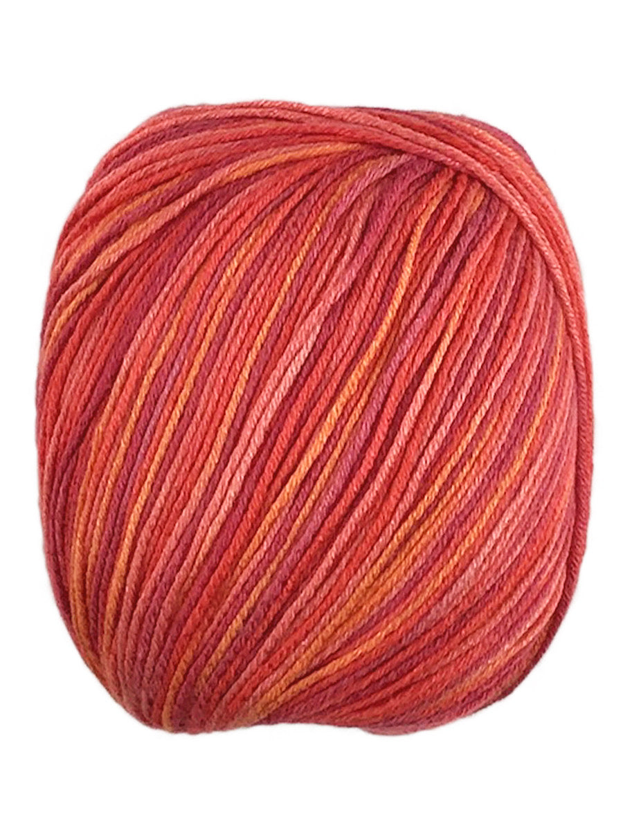 A colorful skein of Universal Bamboo Pop yarn