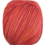 A colorful skein of Universal Bamboo Pop yarn