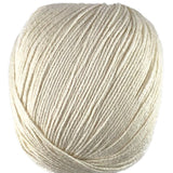 A cream skein of Universal Bamboo Pop yarn