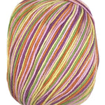 A colorful skein of Universal Bamboo Pop yarn