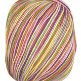 A colorful skein of Universal Bamboo Pop yarn