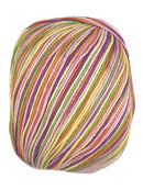 A colorful skein of Universal Bamboo Pop yarn