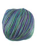 A colorful skein of Universal Bamboo Pop yarn
