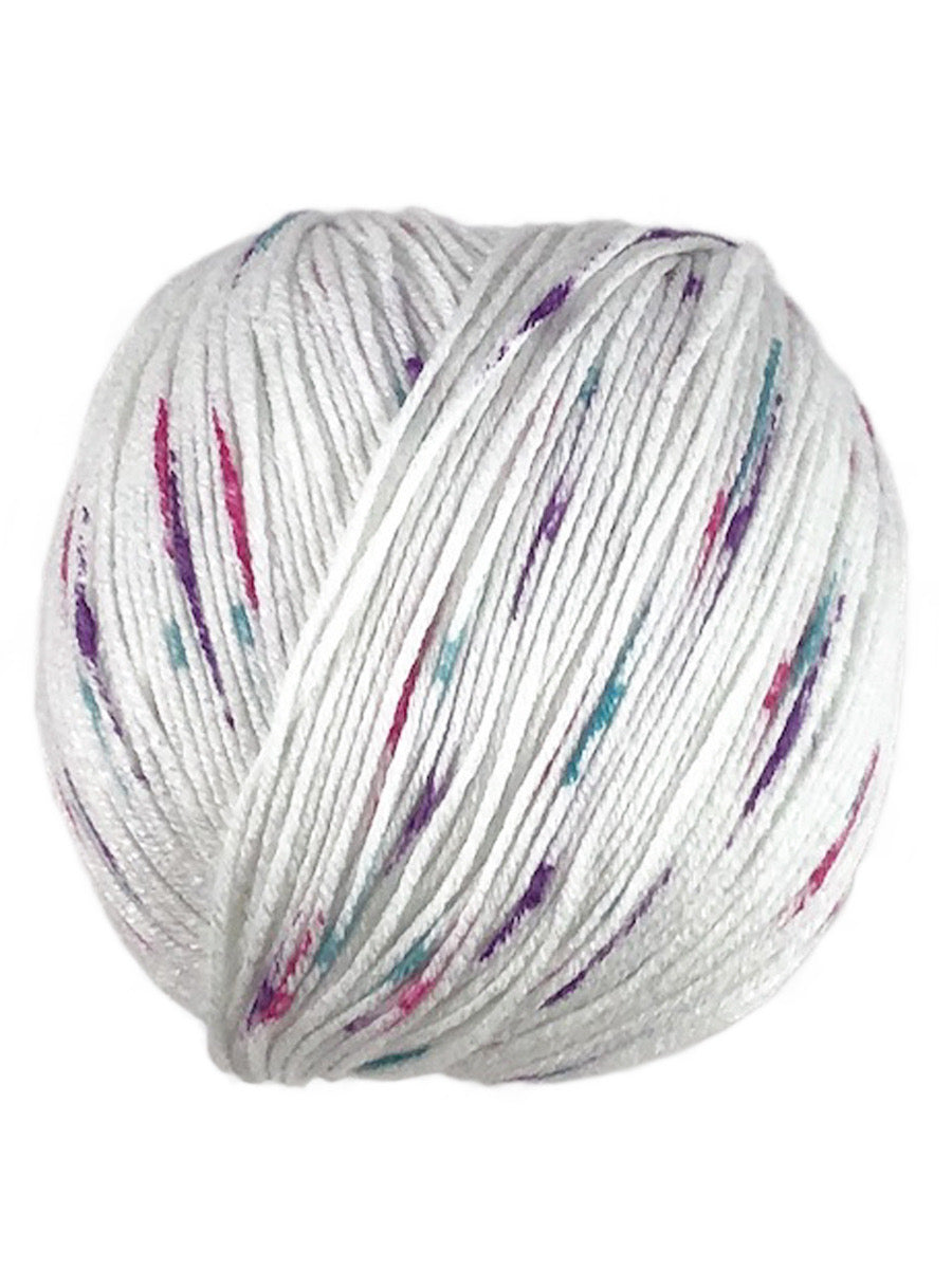 A colorful skein of Universal Bamboo Pop yarn
