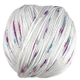 A colorful skein of Universal Bamboo Pop yarn