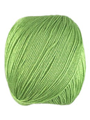 A green skein of Universal Bamboo Pop yarn