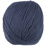 A blue skein of Universal Bamboo Pop yarn