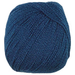 A blue skein of Universal Bamboo Pop yarn