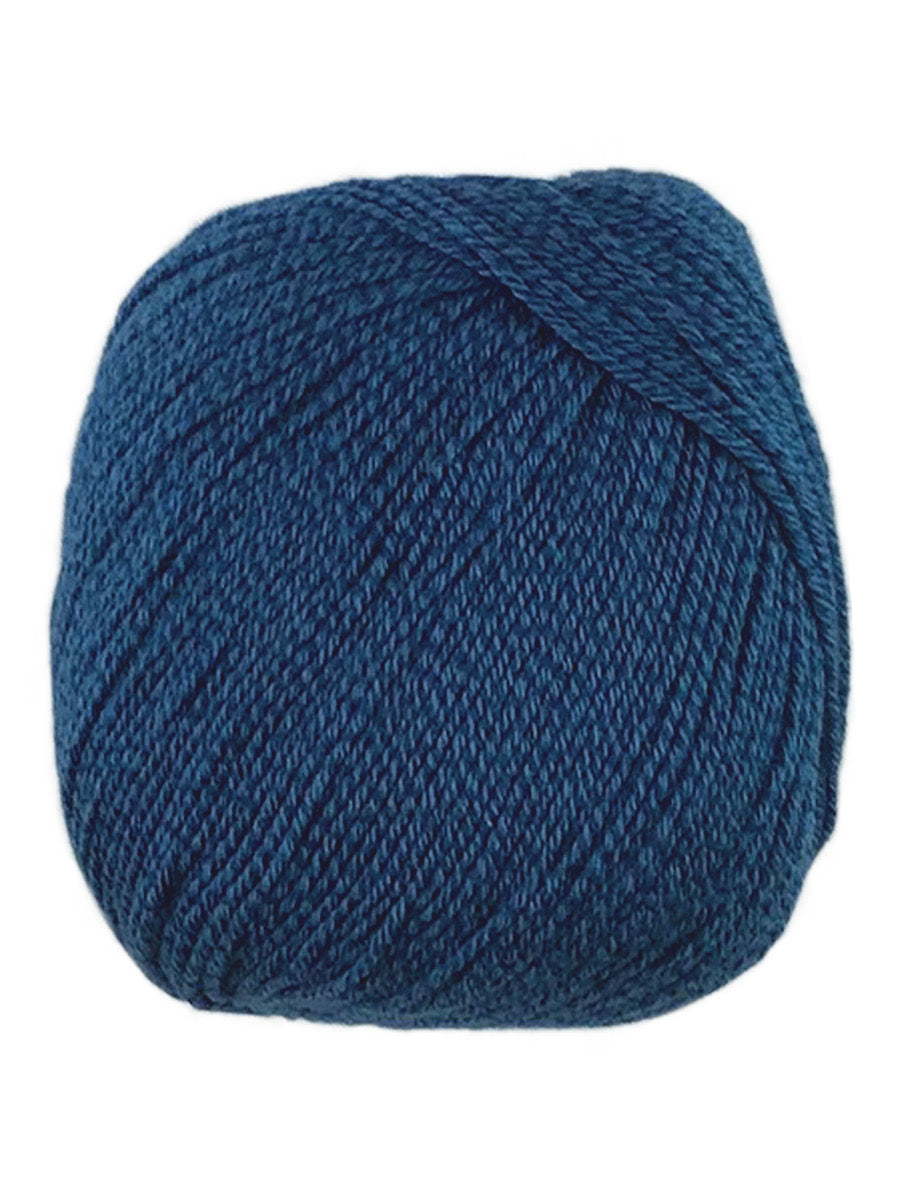 A blue skein of Universal Bamboo Pop yarn