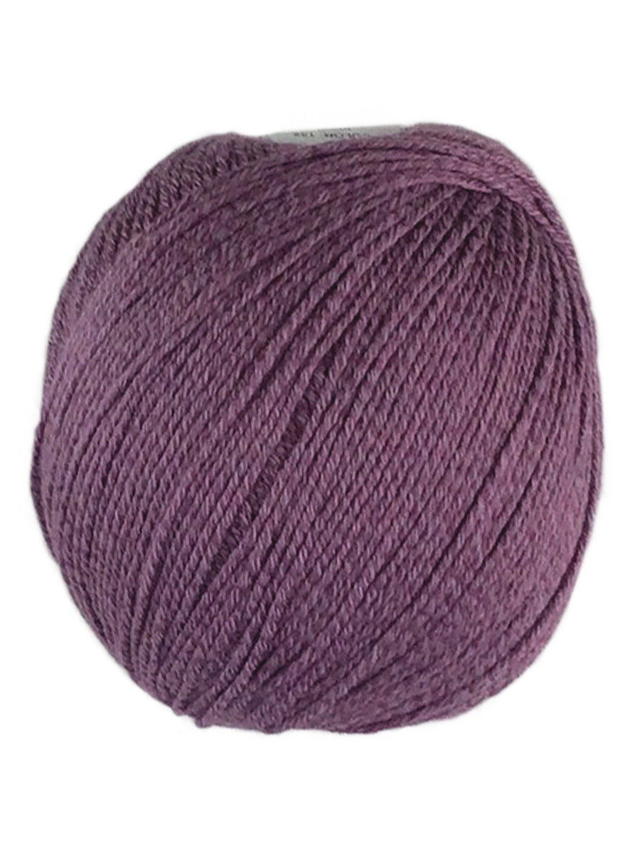 A purple skein of Universal Bamboo Pop yarn
