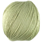 A green skein of Universal Bamboo Pop yarn