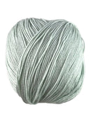 A green skein of Universal Bamboo Pop yarn