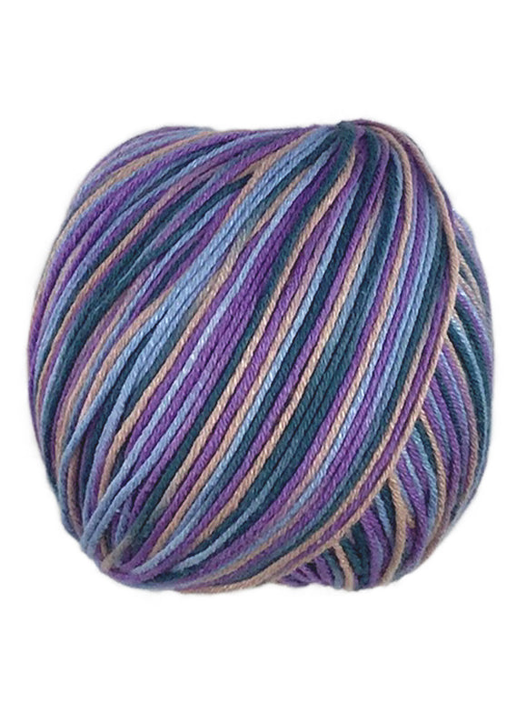 A colorful skein of Universal Bamboo Pop yarn